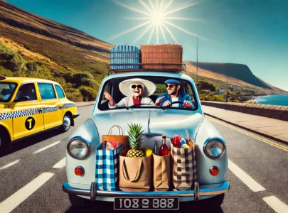 Старушка и такси